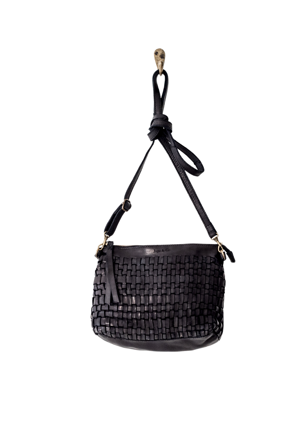 juju and co woven pouch bag