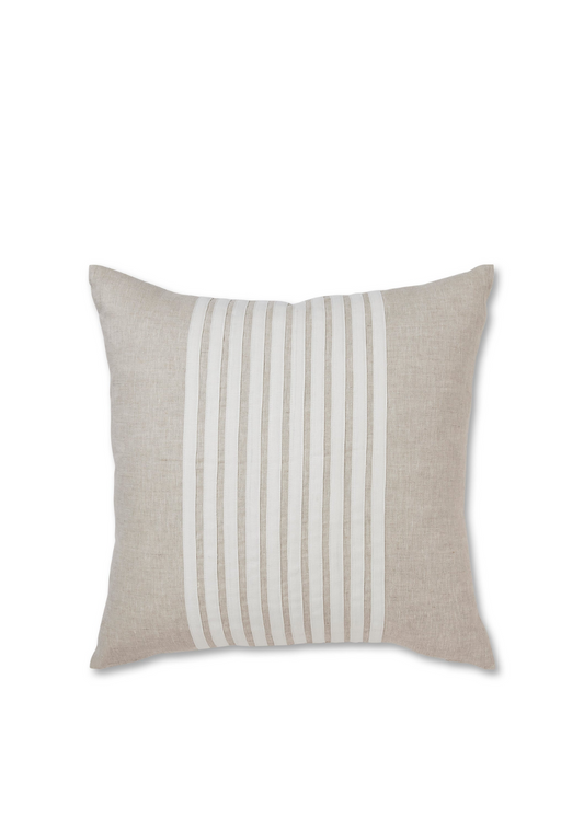 Claude neutral stripe cushion 55cm