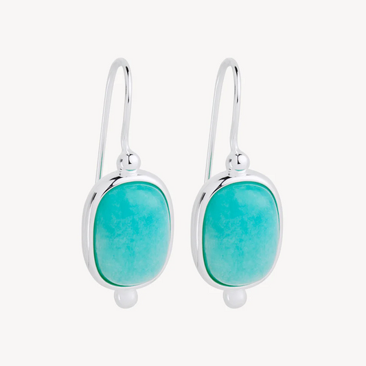 fleur amazonite earrings