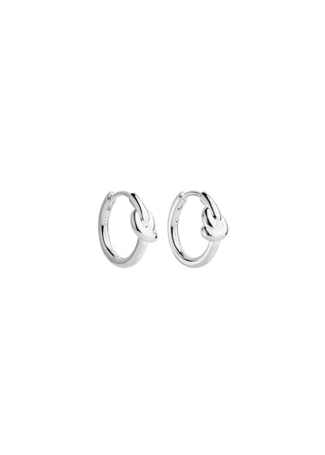 nature's knot earring - silver