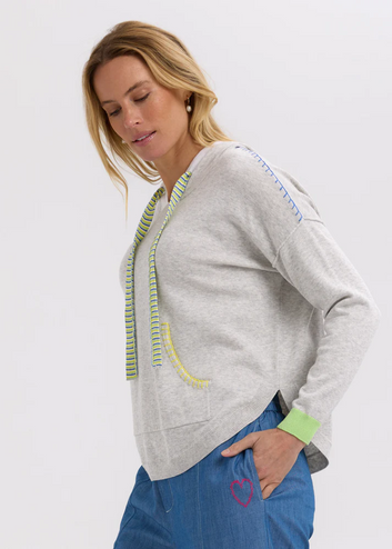 joey pocket hoodie - light marle