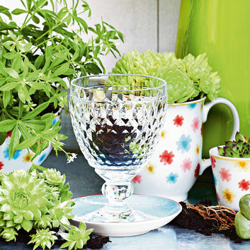 boston red wine goblet - single