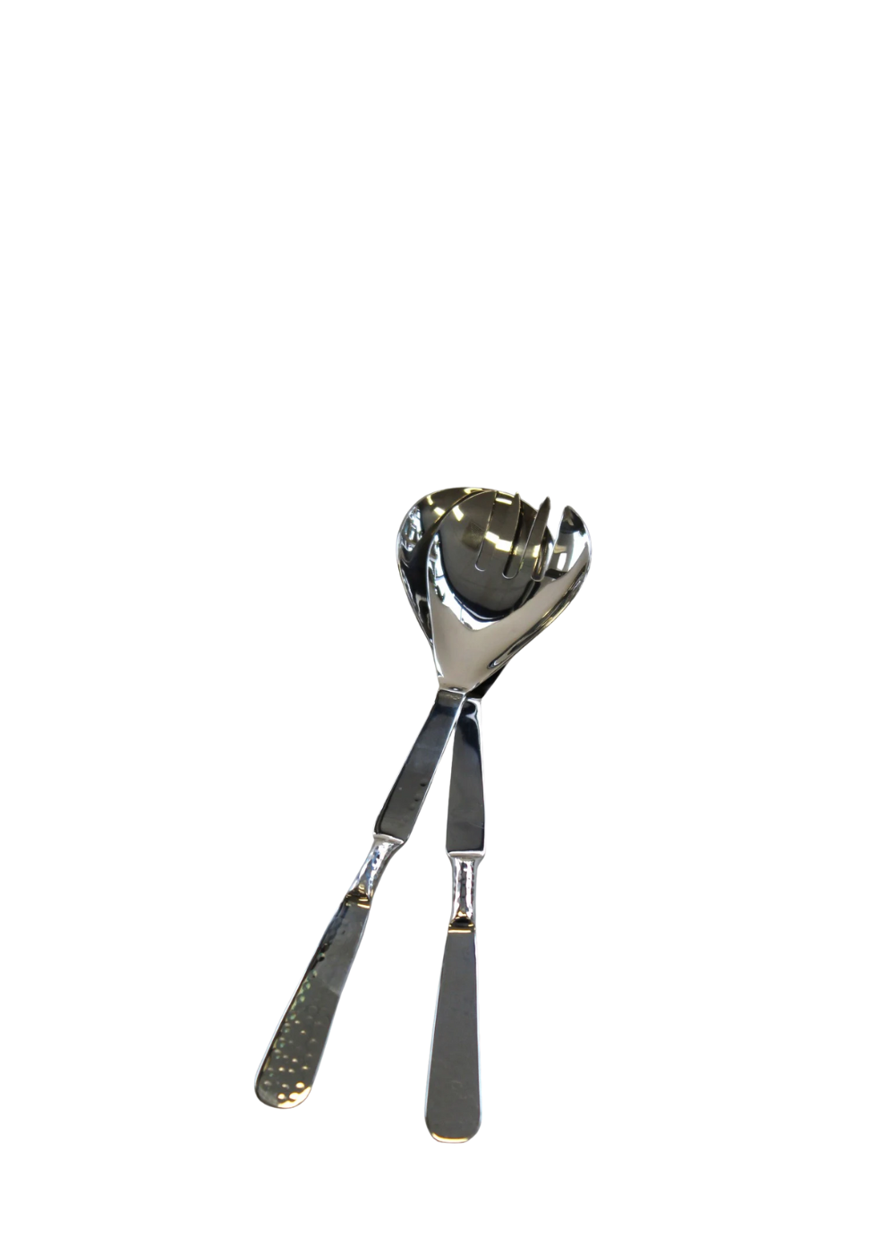 belle hammered salad servers