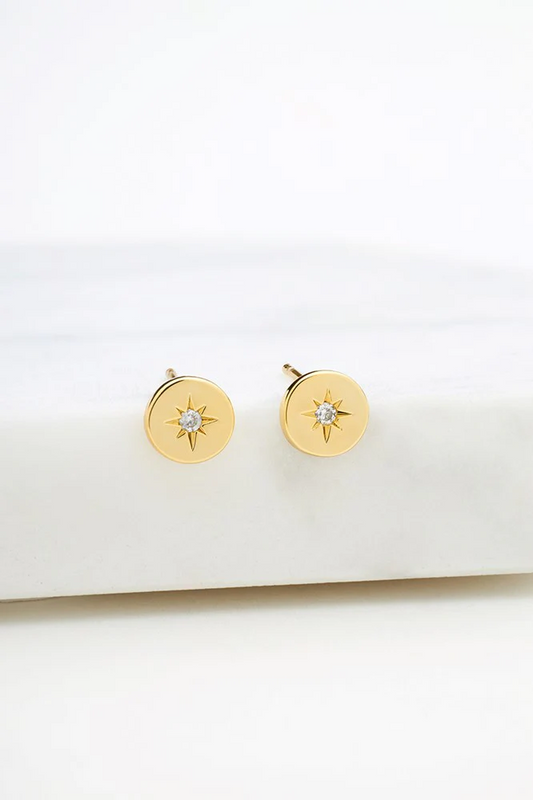 crystal disc stud