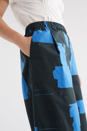 deze pant - blue roller print