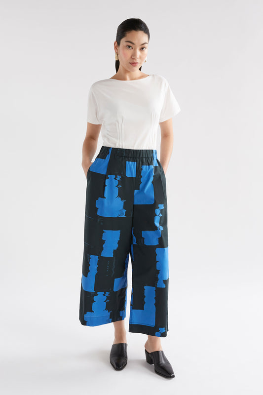 deze pant - blue roller print