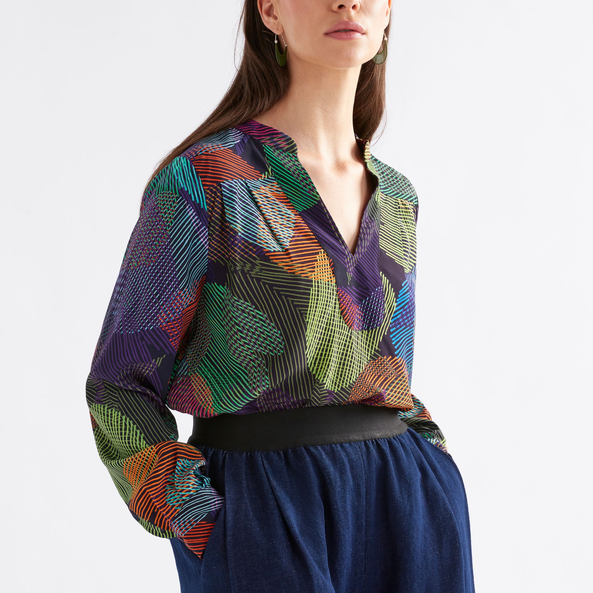 maar top - ombra print