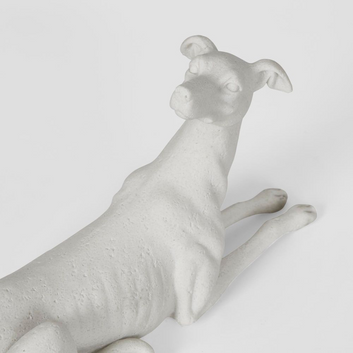 penny dog sculpture - white