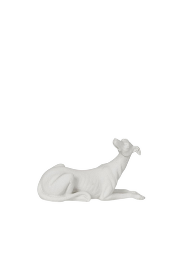 penny dog sculpture - white