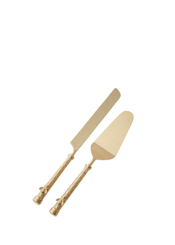 honeycomb cake servers set of 2