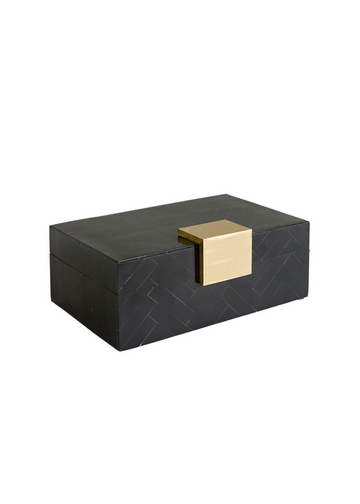 lisse resin and brass box