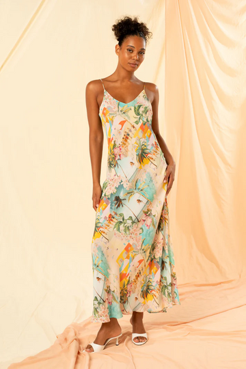 lia maxi slip dress - vacanza