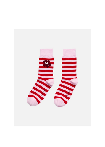 Kasvaa Tasaraita Unikko Socks