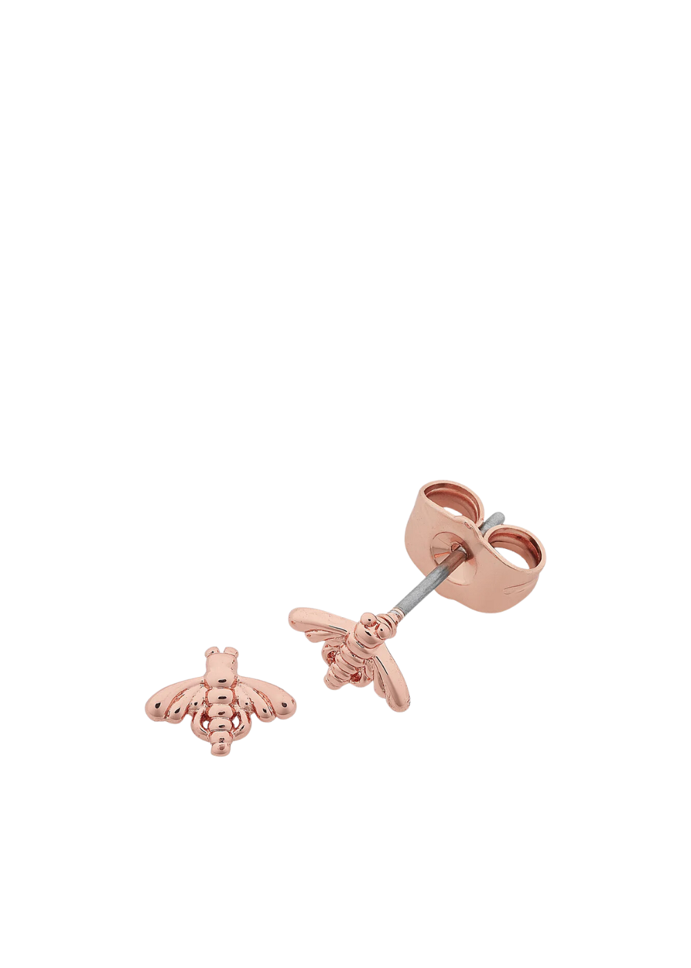 petite bee earring - rose gold