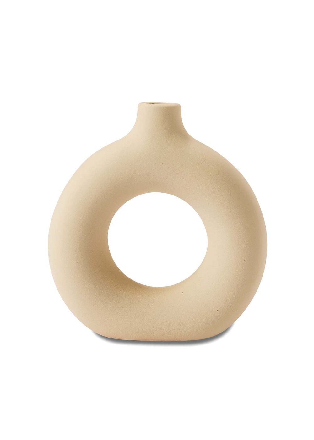 pipe round beige vase