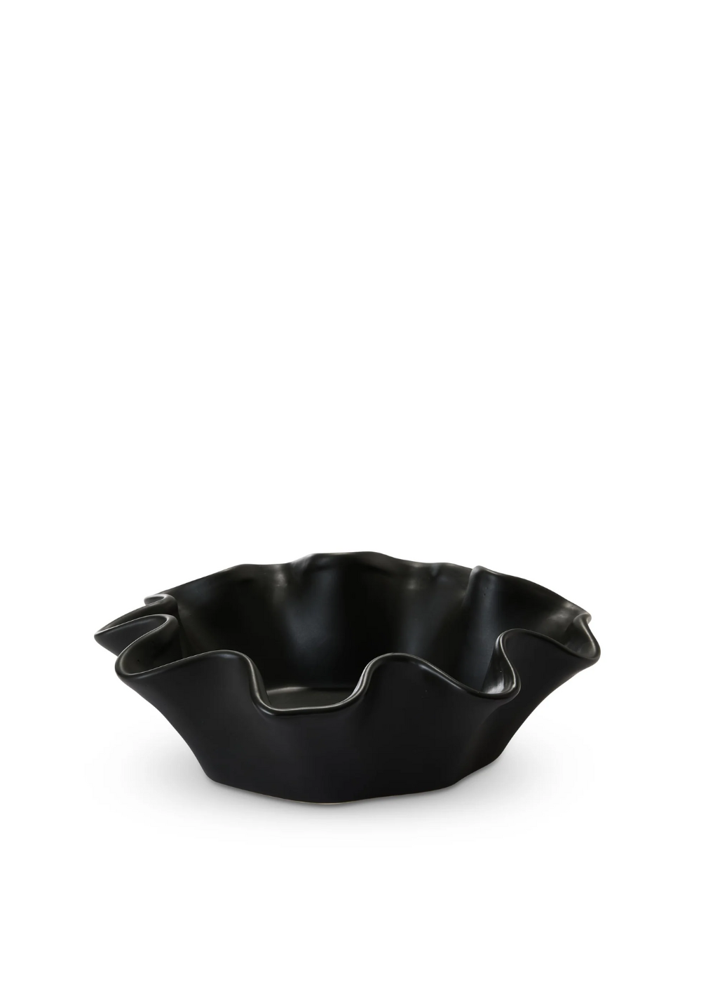 wave black bowl 30x10cm