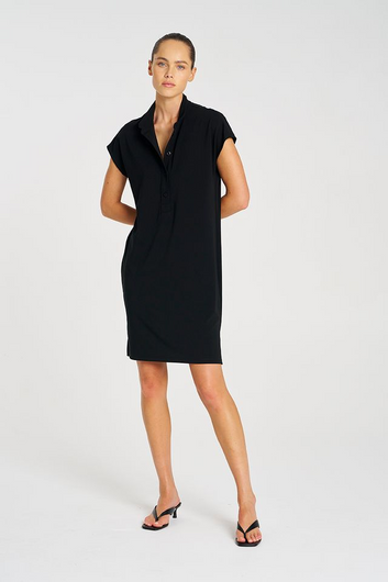 pre-order henley dress powder knit