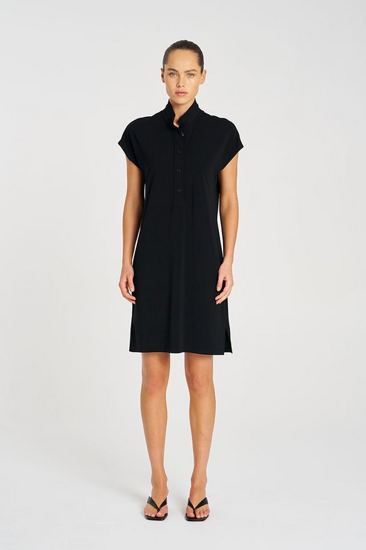 pre-order henley dress powder knit