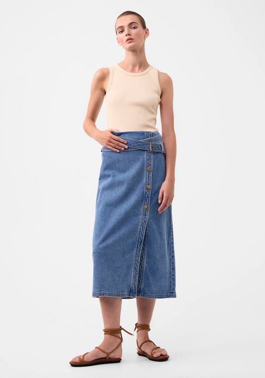 hunter denim skirt