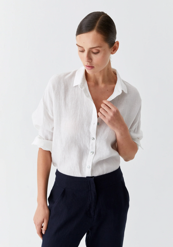 jaxon linen shirt - white