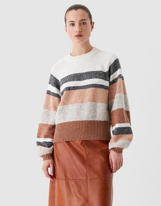 marlowe knit pullover -stripe