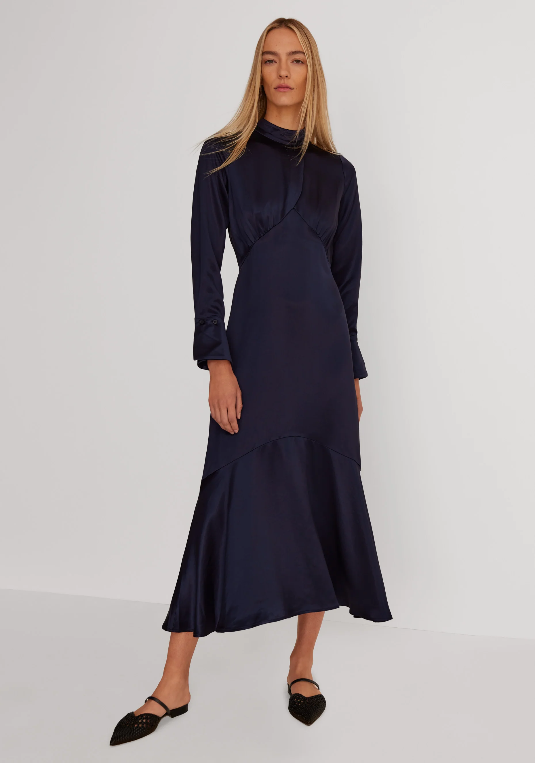 Morrison Clothing Sabine Ladies Dress Navy | Meg & Me Boutique