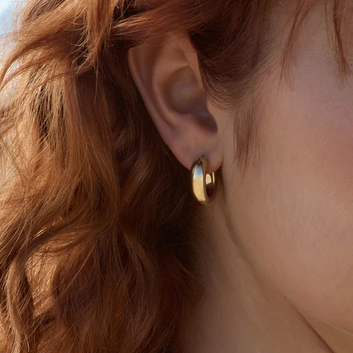 cocoon hoop earring