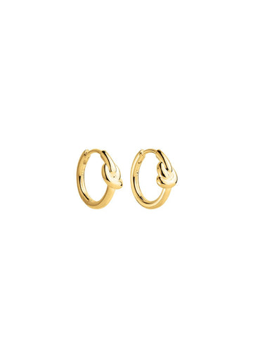 nature's knot earring - yellow gold