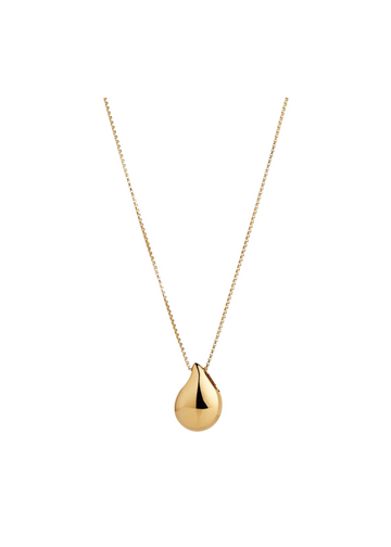 sunshower small pendant necklace - yellow gold