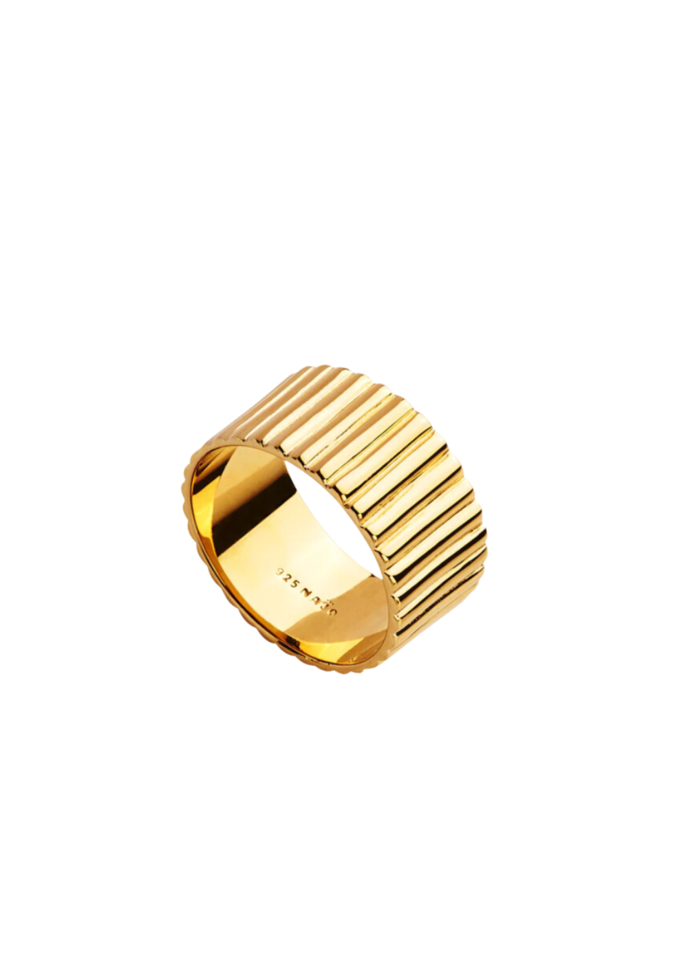 raya wide ring - large -yellow gold