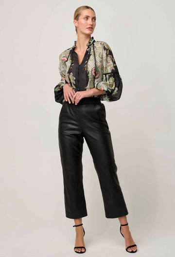 montoya leather pant - onyx
