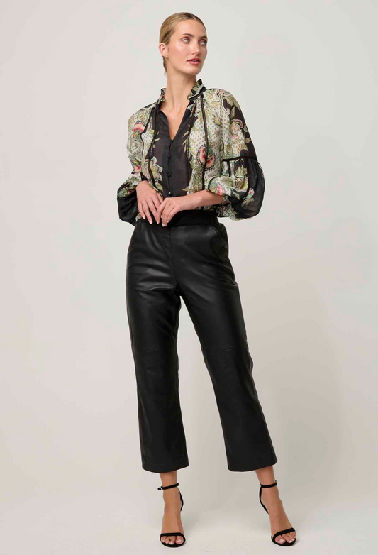 montoya leather pant - onyx