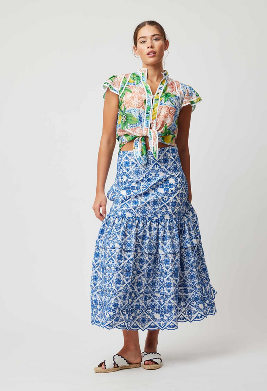 panama top - limonata print