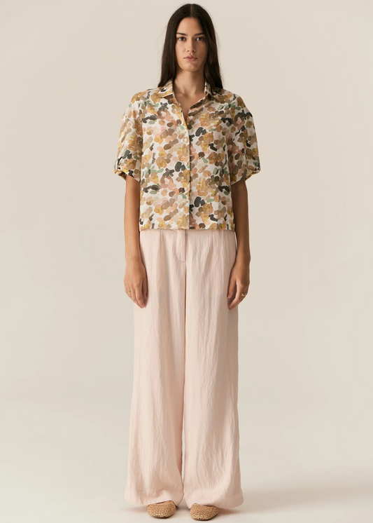 speckle print shirt