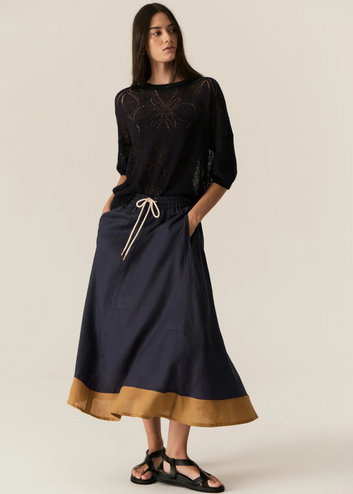 speck skirt - ink/ginger
