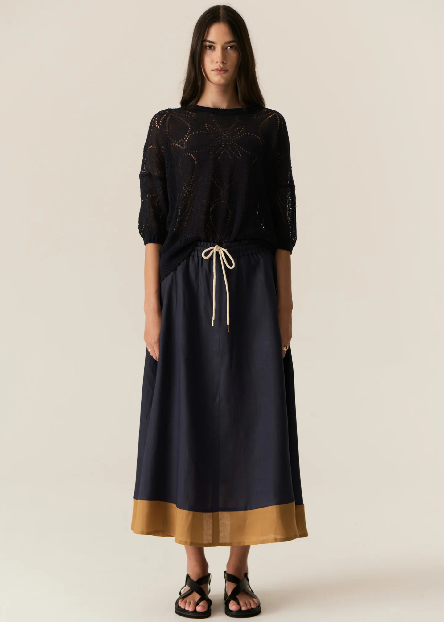 speck skirt - ink/ginger