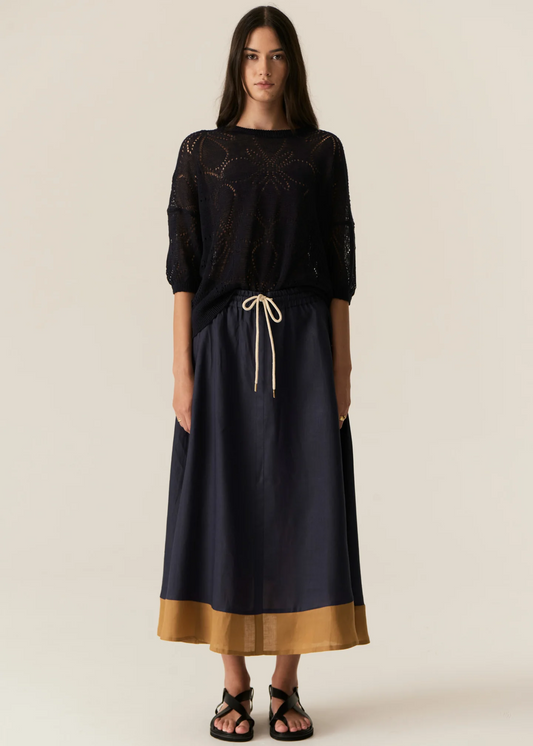 speck skirt - ink/ginger