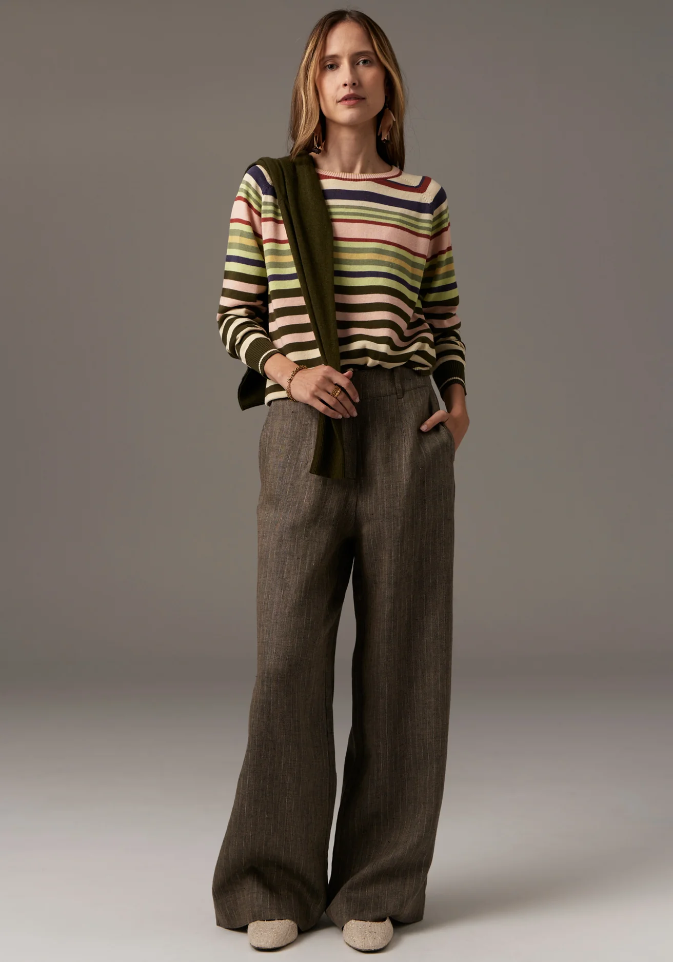 sela multi stripe knit