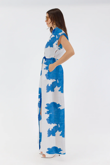 leanne shirt dress blue floral