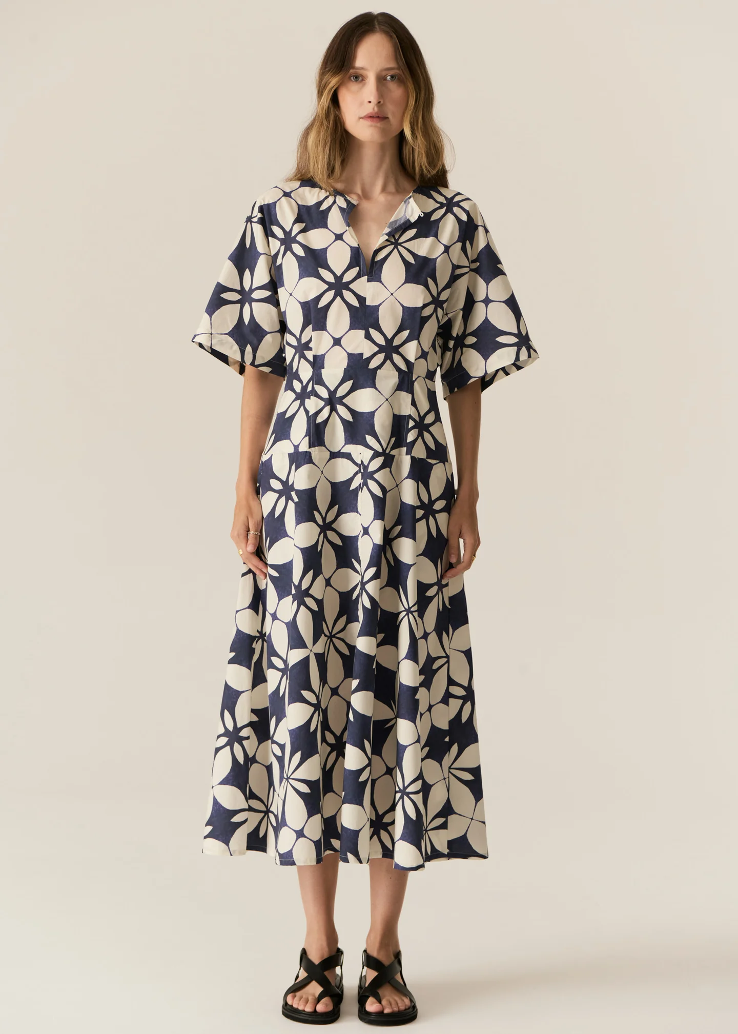 turin dress - blue turin