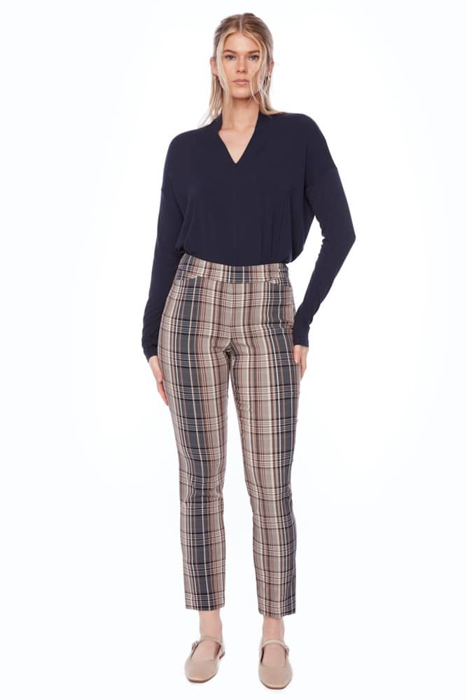 waterford plaid techno full-length pant