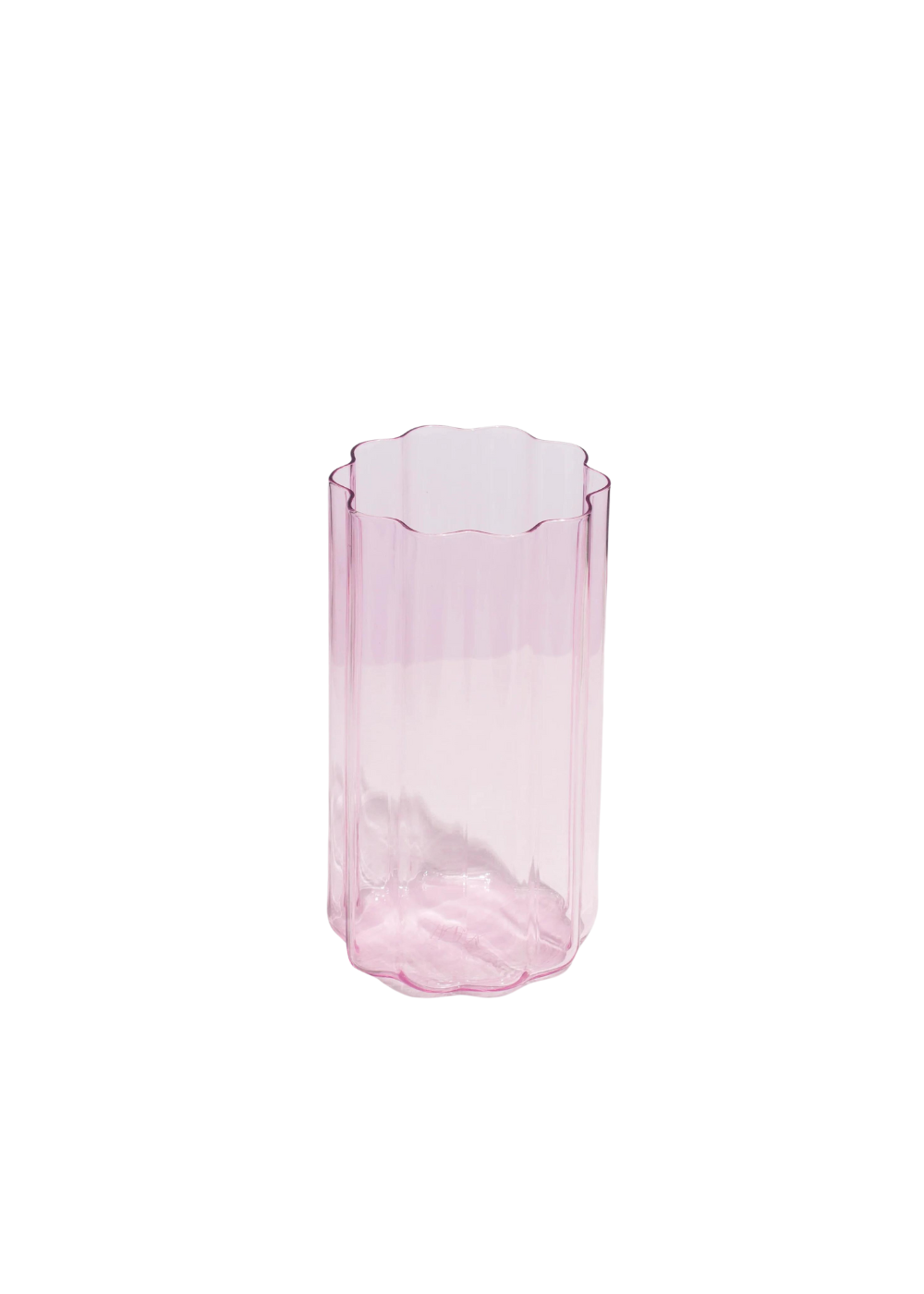 wave vase - pink