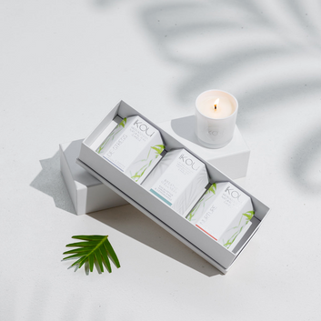 wellness small candle trio