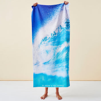 blue rush sand free  towel