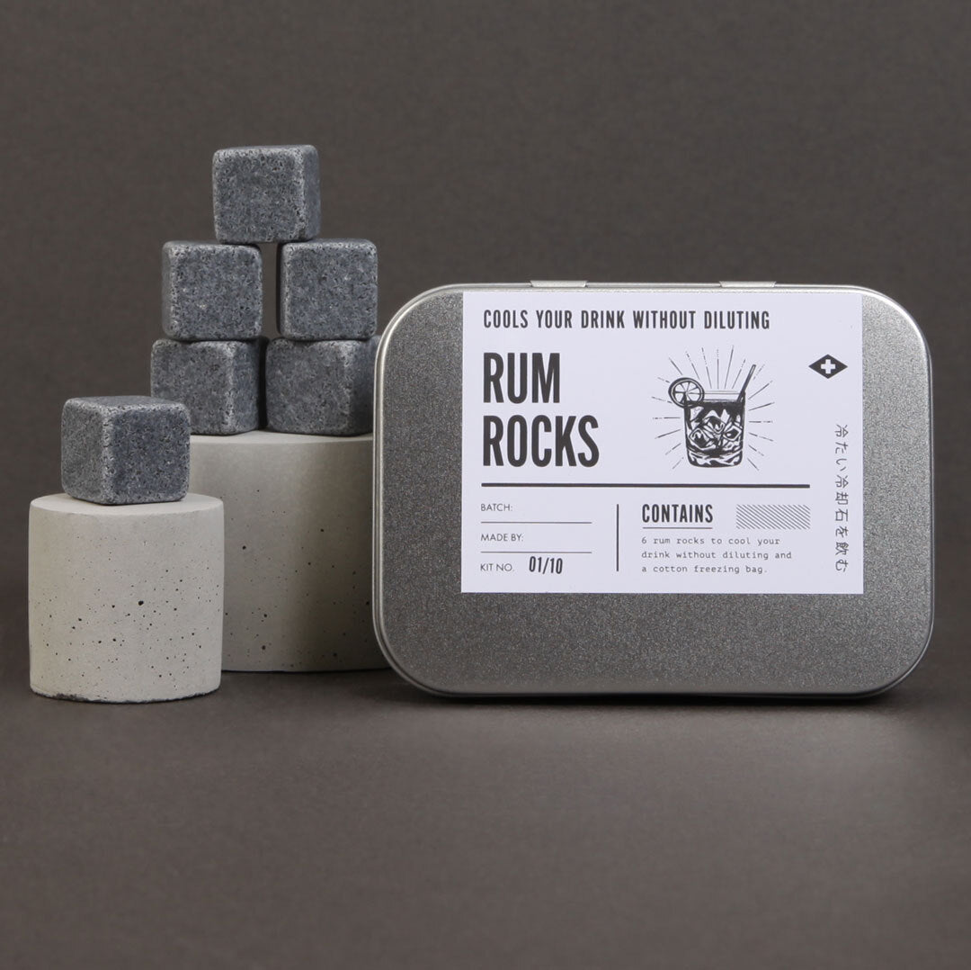rum rocks cooling stones