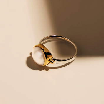 garland pearl ring - small