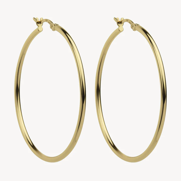 simple hoop - 45mm gold