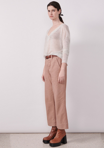 canter bootleg crop pant - fox