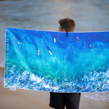 blue boards sand free towel